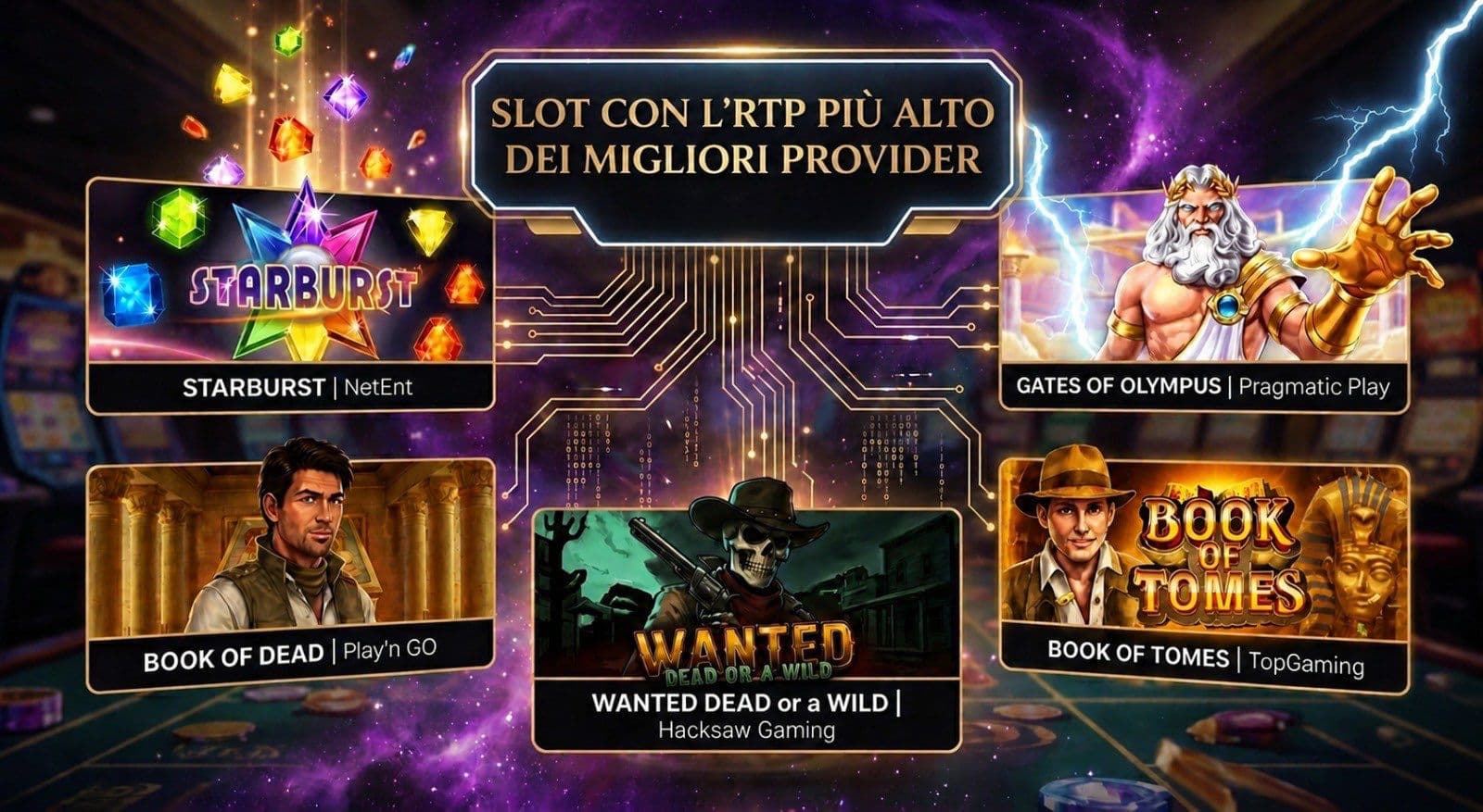 Le slot con l'rtp più alto di migliori provider