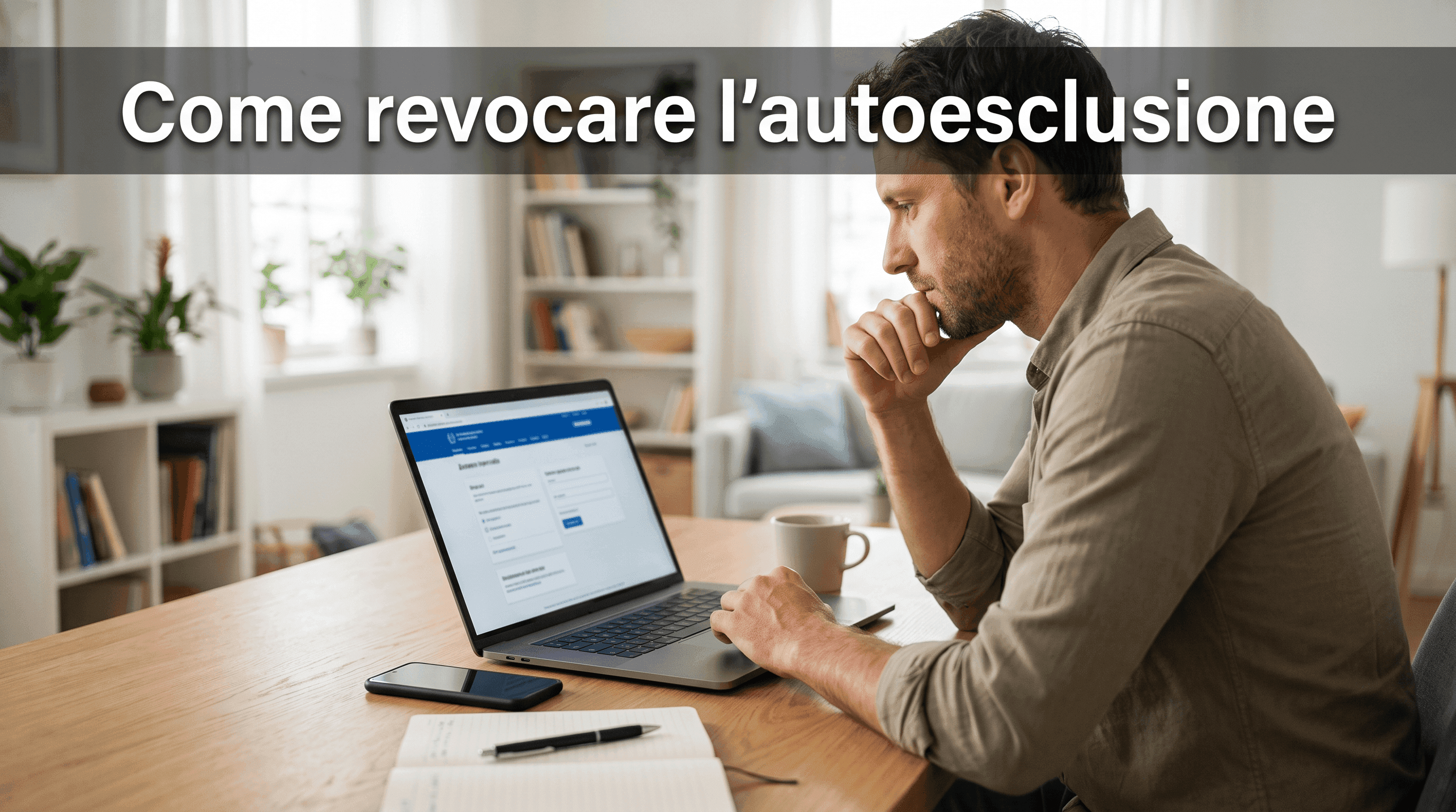 come rimuovere l'autoesclusione