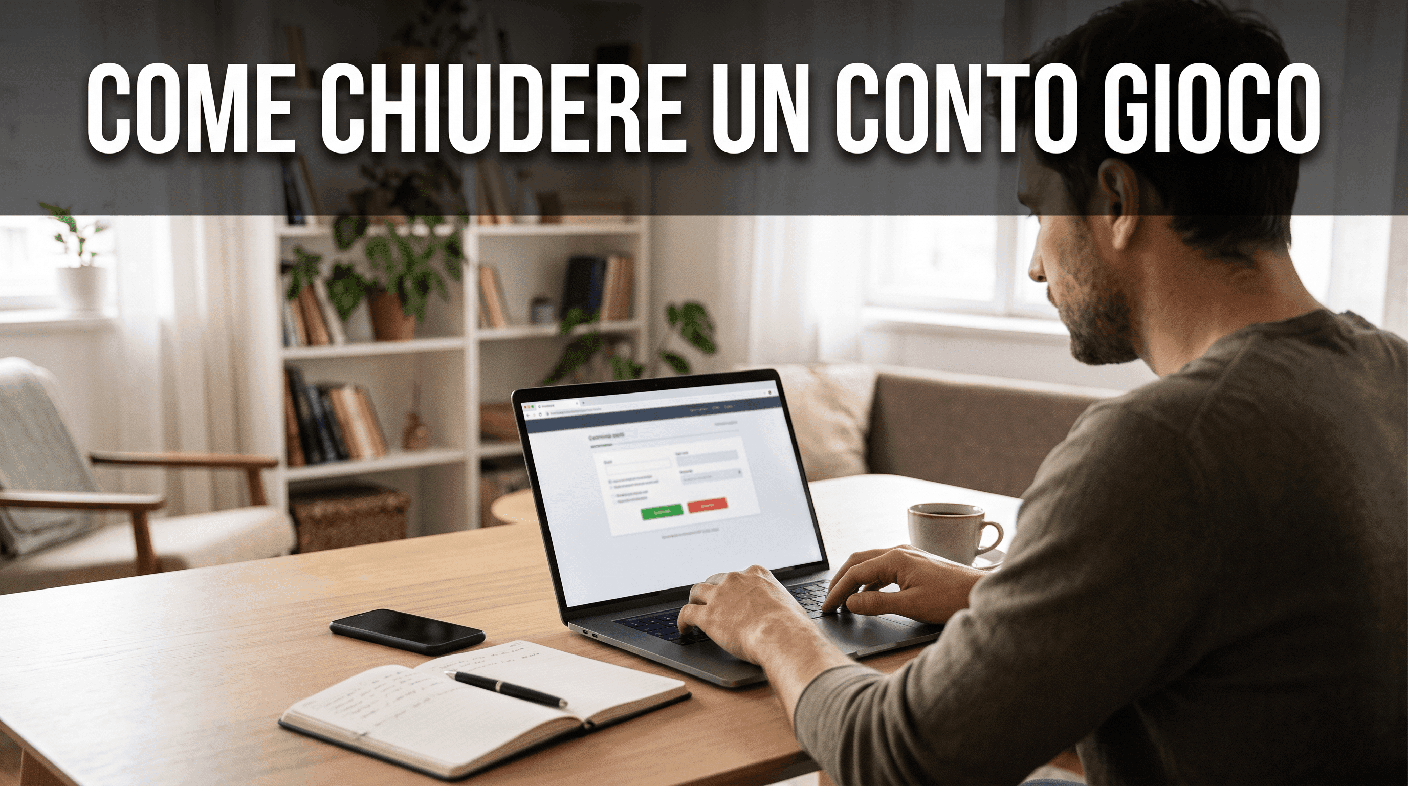 Come chiudere un conto gioco