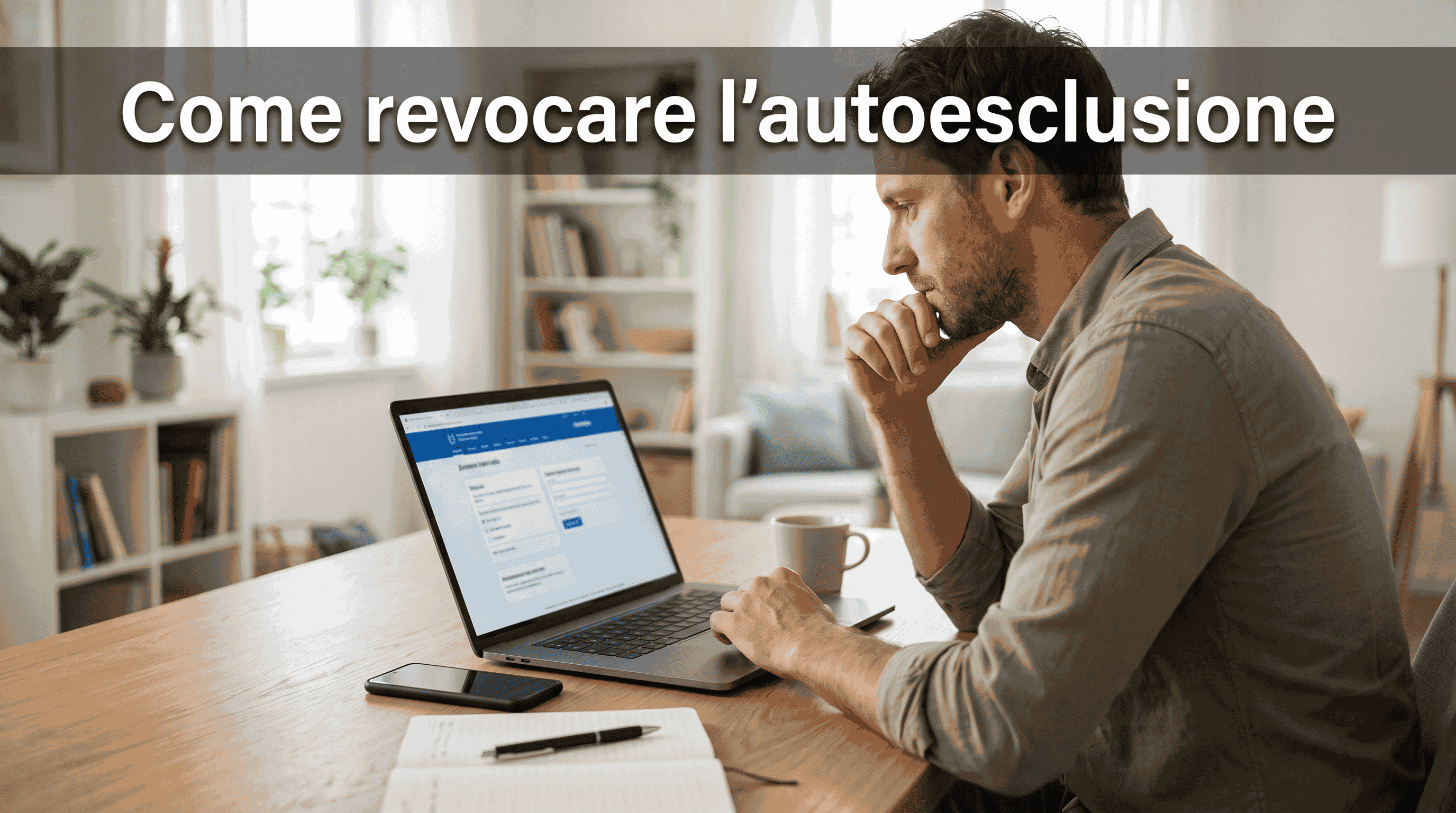 Come revocare l'autoesclusione